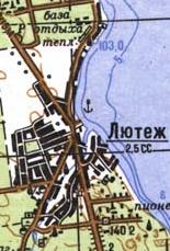 Топографічна карта Лютіжа