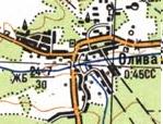 Топографическая карта Оливы