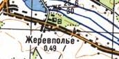 Топографічна карта Жеревпілля