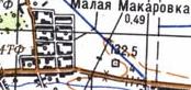 Топографическая карта Малой Макаровки