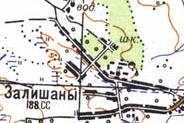 Топографічна карта Залишанів