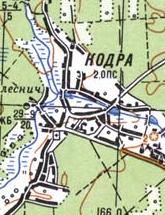 Topographic map of Kodra