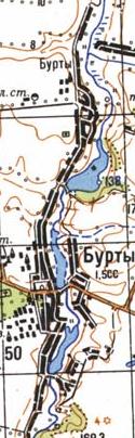 Топографічна карта Буртів