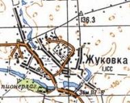 Topographic map of Zhukivka