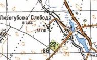 Topographic map of Lyzogubova Sloboda