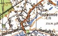 Topographic map of Chervone