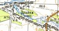 Topographic map of Zrayky