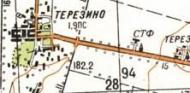 Топографічна карта Терезиного