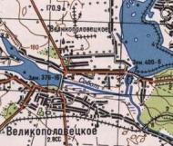 Topographic map of Velykopolovetske