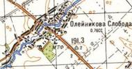 Topographic map of Oliynykova Sloboda