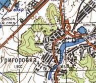 Топографічна карта Григорівки