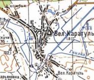 Topographic map of Velyka Karatul