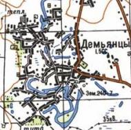 Topographic map of Demyantsi