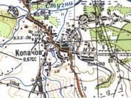 Topographic map of Kopachiv