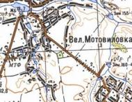 Topographic map of Velyka Motovylivka