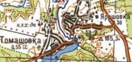 Топографическая карта Томашовки