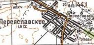 Topographic map of Pereyaslavske