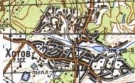 Топографическая карта Хотова