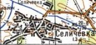 Топографічна карта Селичівки
