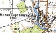 Топографическая карта Малой Березанки