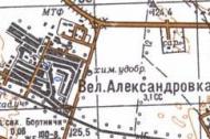 Topographic map of Velyka Oleksandrivka