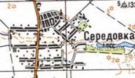 Topographic map of Seredivka
