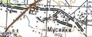 Topographic map of Musiyky