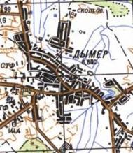 Topographic map of Dymer