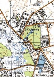 Topographic map of Zgurivka