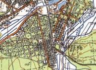 Топографическая карта Ирпени