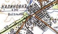 Topographic map of Kalinivka