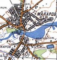 Topographic map of Makariv