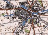 Topographic map of Skvyra