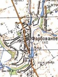 Topographic map of Farbovane