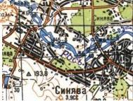 Топографічна карта Синяви