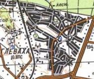 Топографічна карта Глевахи