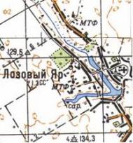 Topographic map of Lozovyy Jar