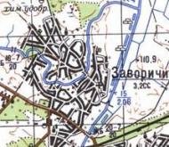 Topographic map of Zavorychi