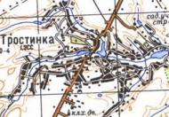 Топографическая карта Тростинки