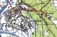 Топографічна карта Вишеньок