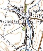 Topographic map of Chystopillya