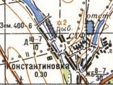 Топографічна карта Костянтинівки