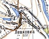 Topographic map of Levkivka