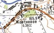 Topographic map of Zhovtneve
