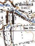 Топографічна карта Ганнівки