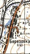 Топографічна карта Березівки