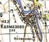 Topographic map of Kalmazove