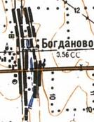 Топографічна карта Богданового