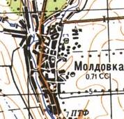 Топографічна карта Молдовки