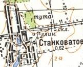 Topographic map of Stankuvate